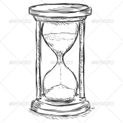 Hourglass Drawings, Scenery Sketch, Hourglass Drawing, Clock Drawings, Minimalist Tattoo Ideas, Abstract Pencil Drawings, Sand Clock, Laser Removal, Sand Glass