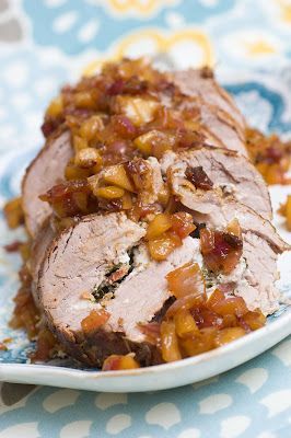 Grilled Pork Tenderloin Recipes, Apple Pork Tenderloin, Apple Treats, Asparagus Dishes, Carnivore Recipes, Apple Dishes, Apple Chutney, Stuffed Pork, Grilled Pork Tenderloin