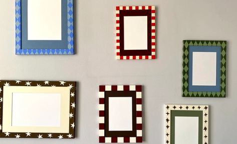 Studio Simone London | Hand-crafted Picture Frames Trippy Decor, Hand Painted Frames, Polished Wood, Picture Frame Decor, Diy Picture Frames, Wood Polish, Wood Picture, Wood Picture Frames, Bright Colours