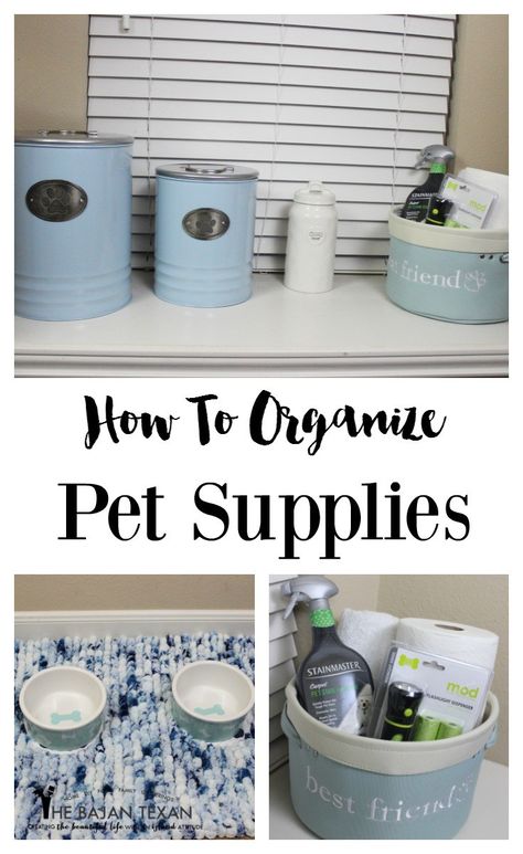 how to organize pet supplies Dog Stuff Organization, Pet Supplies Organization, Dogs Diy Projects, Dog Organization, Puppy Obedience Training, Positive Dog Training, Pet Organization, Basic Dog Training, Dog Training Advice