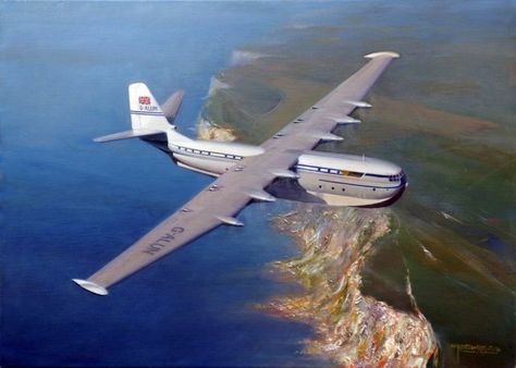 Amphibious Aircraft, Float Plane, Old Planes, Aircraft Painting, Vintage Planes, Airplane Art, Flying Boat, British Aircraft, Airplane Design