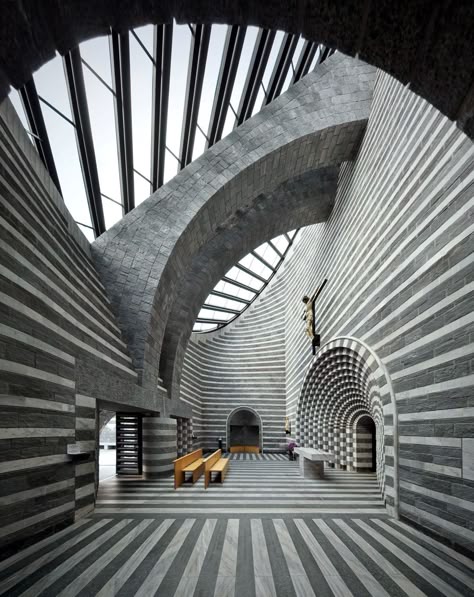 Mario Botta Architecture, Chapel Architecture, Postmodern Architecture, Mario Botta, David Chipperfield Architects, Mughal Architecture, Modern Church, Mosque Design, 2022 Art