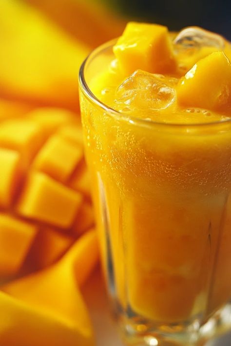 Transform your day with a refreshing Pineapple Mango Smoothie that's simple to whip up! Perfect for warm days or when you crave a taste of the tropics, this smoothie blends fresh pineapple and ripe mango for a flavorful treat. Packed with vitamins and energizing ingredients, it’s not only delicious but also nutritious. If you're looking to introduce a healthy drink into your routine or want a tasty frozen drink alternative, try this smoothie recipe that will remind you of beach vacations. A delightful mix ideal for summer just at home! Pineapple Mango Smoothie, Mango Smoothie Recipe, Mango Pineapple Smoothie, Mango Smoothie Recipes, Ripe Mango, Dessert Alternatives, Frozen Drink, Mango Chunks, How To Order Starbucks