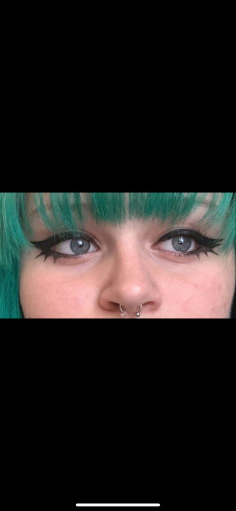 Spiky Eyeliner, Funky Fitz, Eyeliner, Nose Ring, Nails, Makeup, Quick Saves, Make Up