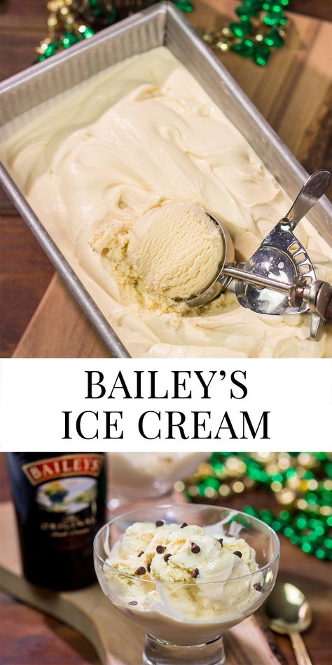 Bailey’s Ice Cream Baileys Ice Cream Cake, Baileys Ice Cream Recipe, Baileys Ice Cream, Messy Food, Chocolate Pairings, Ice Cream Maker Recipes, Making Homemade Ice Cream, Egg Bake, Boozy Desserts