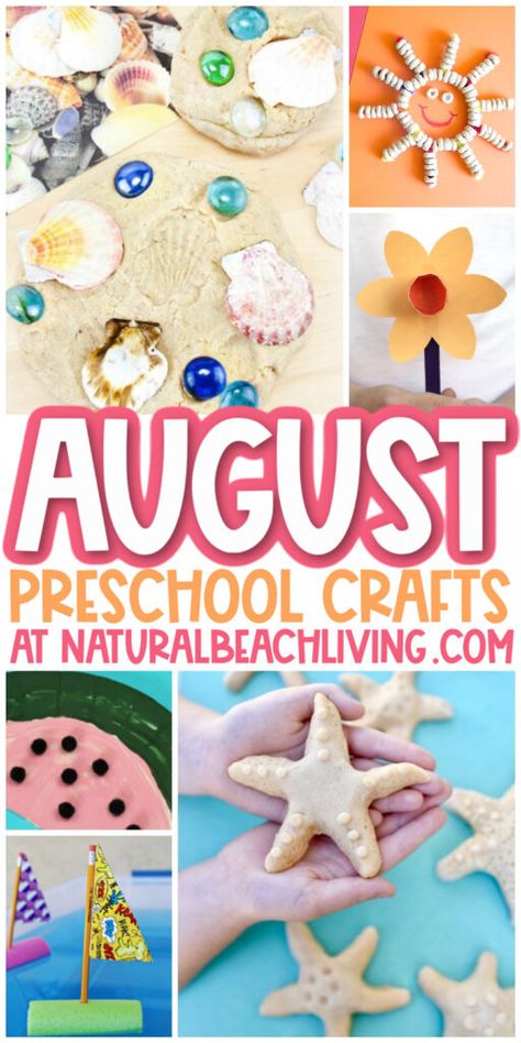 August Preschool Crafts, August Crafts For Toddlers, August Kids Crafts, August Crafts For Kids, Summer Art And Craft, Lobster Crafts, August Ideas, Art And Craft Activities, Summer Crafts For Toddlers