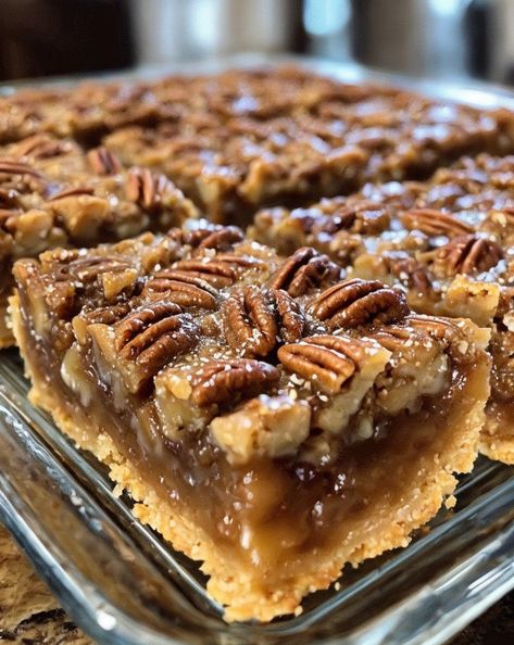 Indulge in Lazy Girl Pecan Pie Bars: quick, crunchy, and perfectly sweet! Ideal for effortless holiday treats. #EasyDessert #PecanPie #HolidayBaking #QuickTreats