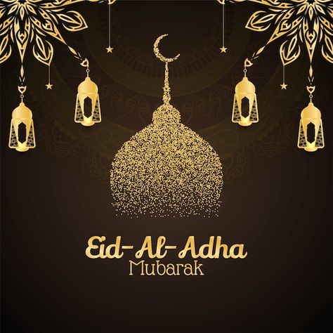 Religious eid al adha mubarak decorative... | Free Vector #Freepik #freevector #adha-mubarak #ramadan-mosque #mubarak #islamic-mosque Eid Messages, Bakri Eid, Eid Al Adha Wishes, Aid Al Adha, Eid Wishes, Eid Adha Mubarak, Eid Al Adha Greetings, Eid Images, Eid Mubarak Images