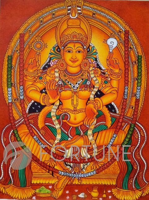 Kerala Mural Painting Shiva Parvati, Devi Goddess, Rama Krishna, Mural Art Design, Durga Painting, Kerala Mural Painting, Tanjore Painting, Devi Durga, Madhubani Art