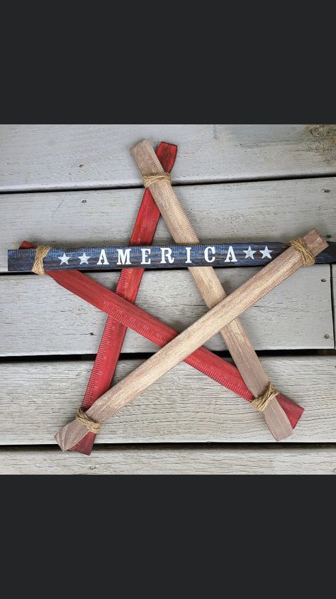 DIY 4th of July Crafts for Adults: Easy Decoration Projects to Try Dollar Tree Red White And Blue Crafts, Diy Red White And Blue Decor, 4th Of July Wood Crafts Diy Projects, Patriotic Crafts To Sell, July Crafts For Adults, Diy 4th Of July Crafts, Forth Of July Crafts, Red White And Blue Crafts, Crafts For Adults Easy