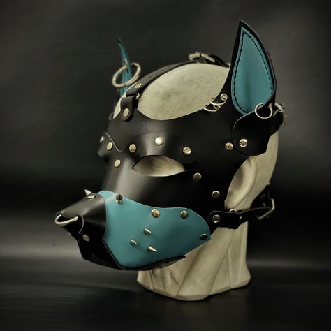 Pup Play Gear, Leather Dog Mask, Pup Hood, Puppy Mask, Pup Play, Puppy Boy, Fox Boy, Hot Army Men, Pet Spaces