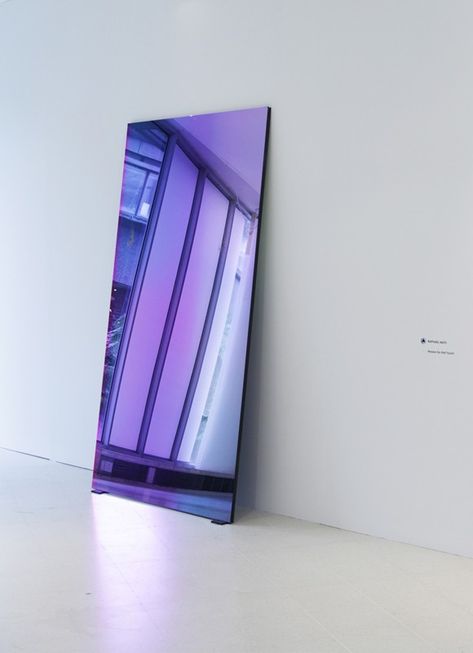 Raphael Hefti Subtraction as Addition' RCA No one Foldable Mirror, Color Gradients, Gym Studio, Tinted Mirror, Colored Mirror, Glass Furniture, Décor Boho, White Room, Mirror Designs