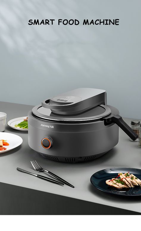 Joyoung A9 Cooking Machine Automatic Household Automatic Frying Smart Robot Wok Fried Rice Machine Cooking Machine| | - AliExpress Mini Washer And Dryer, Smart Items, Mini Washer, Kitchen Robot, Cooking Machine, Kitchen Technology, Innovative Kitchen, Electronic Appliances, Smart Robot