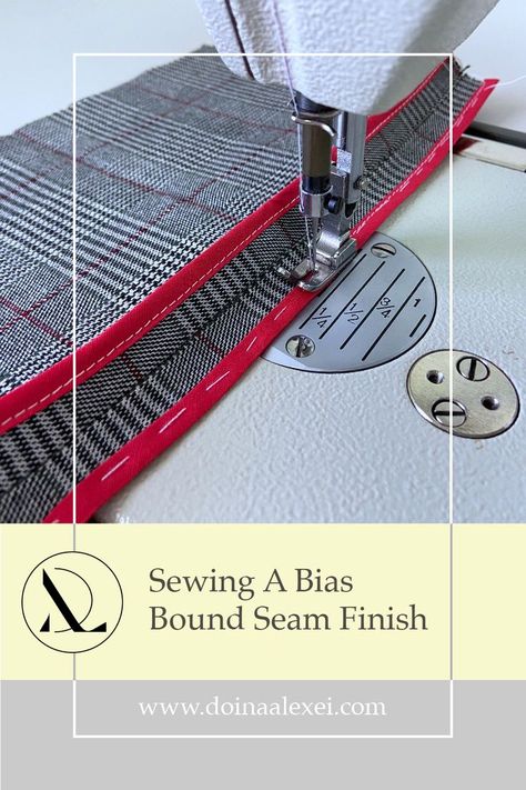 Bias Binding Seam, Sewing Methods, Clothing Construction, Sewing Organizer, Sewing Club, Jedi Costume, Binding Tutorial, Fashion Technology, Sewing Alterations