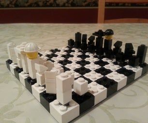 Search for Lego - Instructables Lego Chess, Chess Design, Chess Board Set, Chess Set Unique, Chess Boards, Chess Club, Check Mate, Horseshoe Crafts, Chess Sets