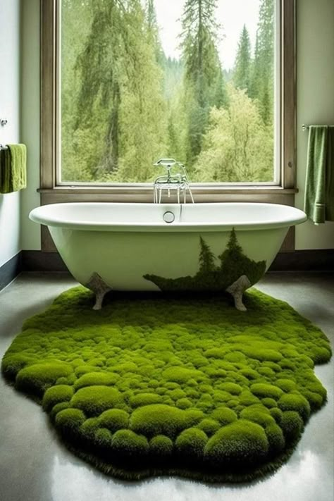 Moss Bath Mat, Unique Planter, Trendy Home Decor, Colonial House, Cute Room Decor, Dream House Decor, Bath Mats, Dream Home Design, House Inspiration