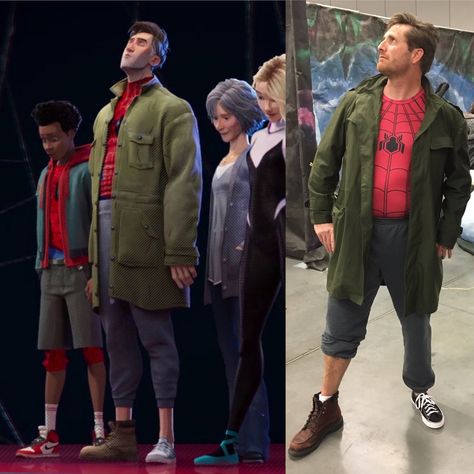 Spider Verse Peter Parker, Peter Parker Outfit, Peter Parker Costume, Mens Halloween Costumes Diy, Peter B Parker, Spider Man Cosplay, Into The Spiderverse, Parker Outfit, Man Cosplay