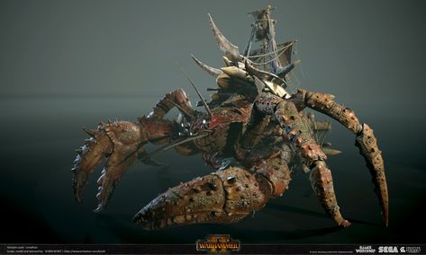 Vampire Coast, Black Pirates, Total Warhammer, Deep Sea Creature, Warhammer Vampire Counts, Magic Creatures, Warhammer Fantasy Roleplay, Photoshop Rendering, Warhammer Figures