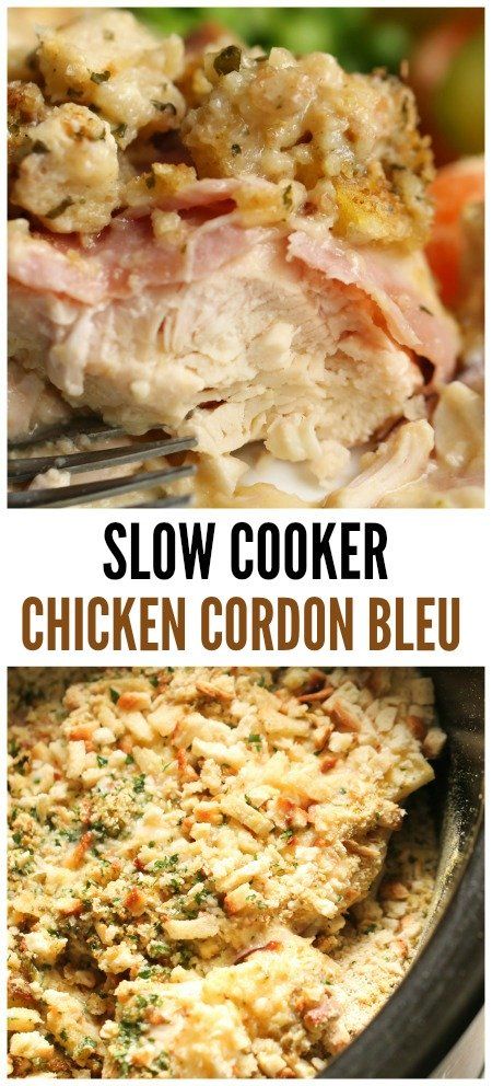 Slow Cooker Kip, Beef Crockpot, Cordon Bleu Recipe, Chicken Cordon Bleu Recipe, Easy Slow Cooker Chicken, Six Sisters Stuff, Six Sisters, Chicken Cordon, Crockpot Dishes