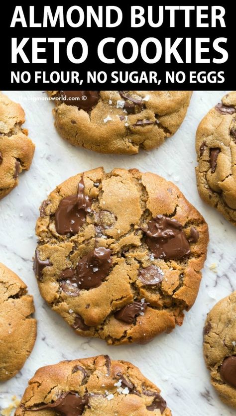 Almond Butter Keto, Almond Butter Cookie Recipe, Dolce Poche Calorie, Low Carb Brownies, Almond Butter Cookies, Postre Keto, Low Carb Dessert, Low Carb Cookies, Butter Cookies Recipe