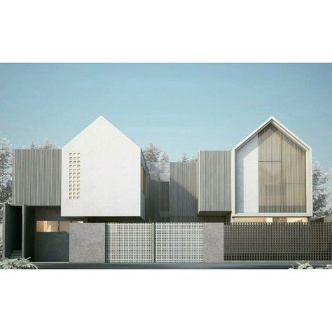 #architecture #3d #rendering #vscocam #design #dasadani Scandinavian Facade, Triangle Roof, Scandinavian Exterior Design, Modern Tropical House, Gable House, Scandinavian Architecture, Architecture Life, Townhouse Designs, Architectural Rendering