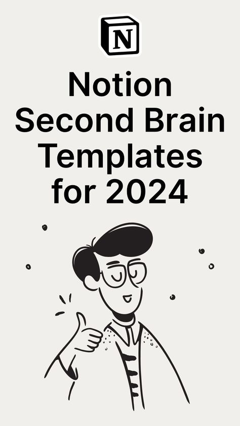 Notion Second Brain Templates for 2024 Second Brain Study Method, Para Method, Second Brain Notion, Notion Second Brain, Study Planner Free, Knowledge Management System, Organize Your Thoughts, Life Planner Organization, Second Brain