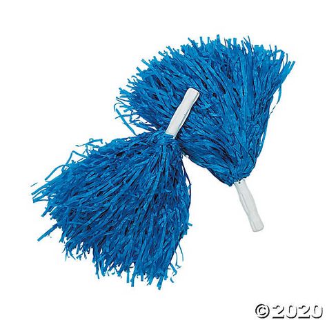 Get your hands on these Team Spirit Pom-Poms to show your team spirit at the big game or pep rally! Choose the colors that represent your team or school and ... Blue Pom Poms, Cheer Pom Poms, Spirit Gear, Lamb Decorations, Pep Rally, Hand Crochet Baby Blanket, Class Reunion, Mermaid Blanket, Team Blue