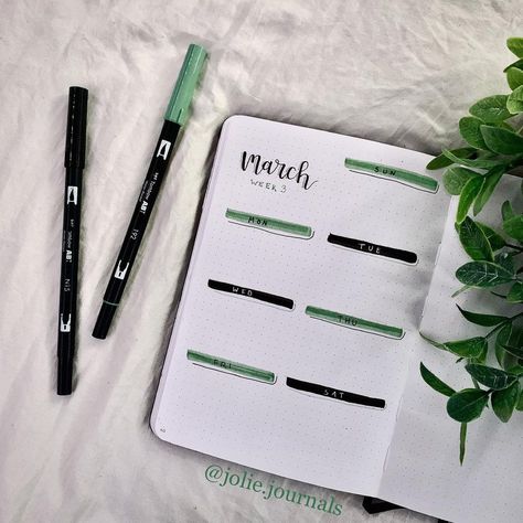 Jo’s Bullet Journal on Instagram: “march week 3 spread! i decided to do something simple this time 🌿 theme inspo: @amandarachlee #weeklyspreads #lildoodles #bulletjournal…” March Weekly Spread, Weekly Spreads Bullet Journal, Bullet Journal Daily Spread, Weekly Spread Bullet Journal, Bullet Journal Week, April Bullet Journal Weekly Spread, Boulet Journal, Week Spread Bullet Journal, Bullet Journal Weekly Layout