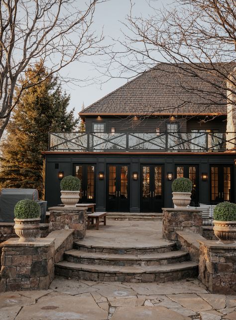 Before and After: The Balcony We Added Off Our Primary Suite!! - Chris Loves Julia Large Cottage Style Homes, French Courtyard, Home Designs Exterior, Dream House Exterior, House Goals, Event Center, Design Case, House Designs Exterior, House Inspo