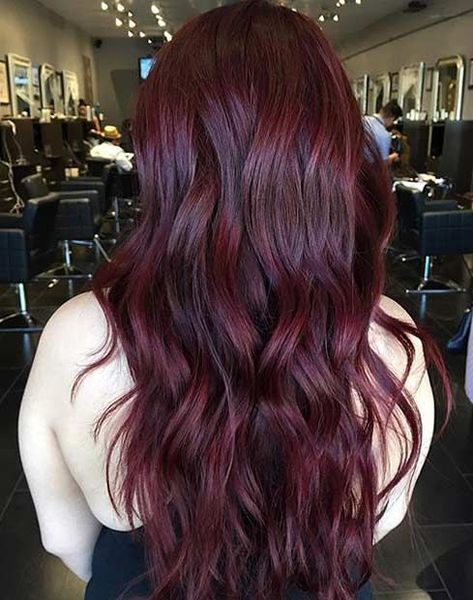 Mulberry Hair Color, Deep Burgundy Hair, Pelo Color Borgoña, Dark Red Hair Color, Mahogany Hair, Rambut Brunette, Wine Red Hair, Wine Hair, Brown Ombre Hair