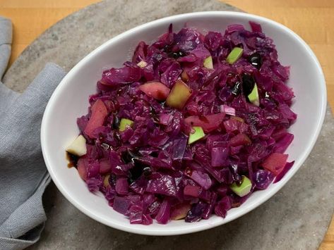 Sweet And Sour Red Cabbage, Cabbage With Apples, Maple Pork Chops, Tenderloin Pork, Red Cabbage With Apples, Cabbage Health Benefits, Sweet And Sour Cabbage, Cabbage Benefits, Sour Cabbage