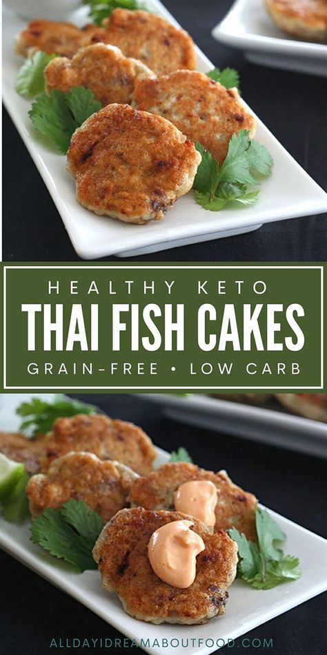 Keto Fish Cakes, Mayo Dipping Sauce, Aip Foods, Keto Entrees, Thai Appetizer, Thai Fish Cakes, Appetizer Easy, Keto Fish, Thai Fish