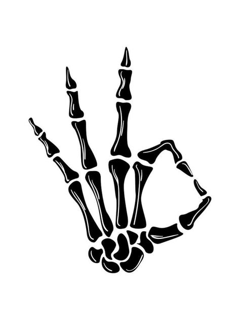 Skeleton Hands Drawing, Skeleton Middle Finger, Simple Halloween Decor, Skeleton Finger, Chicano Drawings, Cute Date Ideas, Tutorials Drawing, Skull Hand, Skeleton Hand