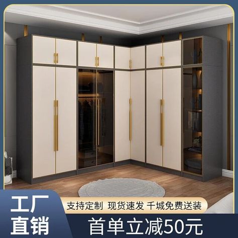 L-shaped Corner Wardrobe for Modern Storage, Home Bedroom, 90 Degree Corner Combination Wardrobe - AliExpress L Shape Wardrobe Design Bedroom Modern, L Shaped Wardrobe, L Shape Wardrobe Design, Wardrobe Design Bedroom Modern, Wooden Wardrobe Design, Corner Door, Corner Wardrobe, Bedroom Cupboard, Bedroom Cupboard Designs