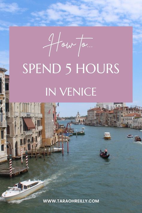 i promise you can see some amazing parts of venice in just 5 hours. I did it, yes it is an action packed day but one you will remember forever!   I travelled from lake garda, here are all the travel tips you need for 5 hours in Venice!   1 day in Venice Italy | Venice in 1 day | Venice itinerary | Italy travel tips | Venice travel tips | Venice travel planning | Best things to do in Venice |Venice gondola | 1 day Venice Itinerary | one day in Venice | 1 Day In Venice Italy, 5 Days In Italy Itinerary, Best Of Venice Italy, Venice 1 Day Itinerary, 1 Day In Venice, Venice Italy One Day, Must See Venice Italy, One Day In Venice, Venice 4 Days