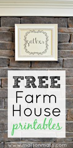 Free farm house printables to download for your gallery wall, kitchen or hallway. Three charming designs to add some farmhouse style to your home. Farmhouse Printables Free, Free Farmhouse Printables, Farmhouse Fireplace Decor, Galley Wall, Farmhouse Printables, Kitchen Printables, Modern Farmhouse Bedroom, Wall Kitchen, Planning Printables