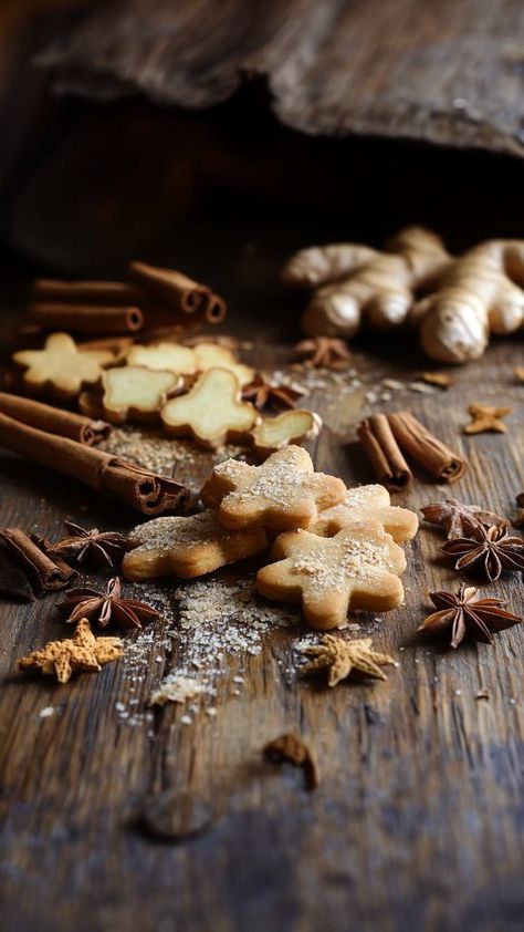 Ginger Biscuits Ginger Biscuits Recipe, Spice Combinations, Ginger Biscuits, Ingredient Substitutions, Sandwiches For Lunch, Golden Syrup, Homemade Treats, Fresh Ginger, Coconut Flour