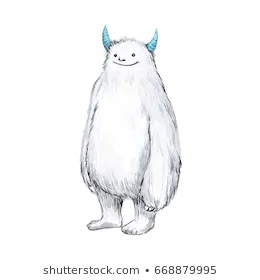 Yeti Drawing, Cute Yeti, Cute Monsters Drawings, Kids Story, Ipad Snap, Alphabet Images, Cool Monsters, Cute Watercolor, Drawing Images