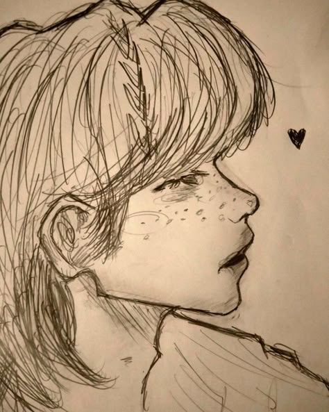 Felix Cute Drawing, Simple Skz Drawings, Skz Inspired Drawings, How To Draw Felix Skz, Felix Sketch Easy, Cute Skz Drawings, Felix Drawing Sketch, Skz Sketch Pencil, Skz Drawing Pencil Easy