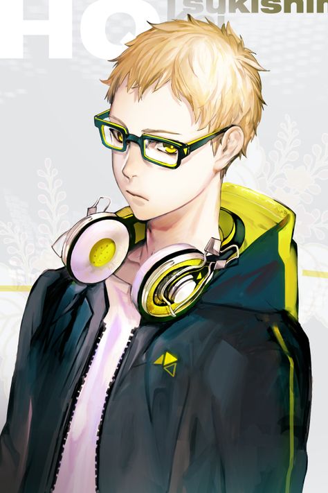 Tags:ZIS, Haikyuu!!, Tsukishima Kei, Headphones Around Neck Headphones Around Neck Reference, Headphones Drawing, Neck Drawing, Kei Tsukishima, Haikyuu Tsukishima, Tsukishima Kei, Akaashi Keiji, Volleyball Anime, Boy Character