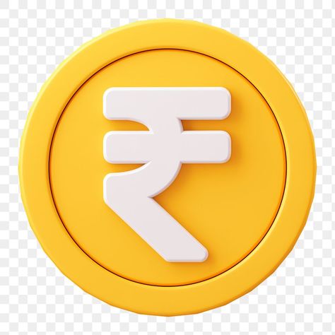 Indian Rupee, Indian Currency, Currency Exchange, 3d Stickers, 3d Icons, Transparent Background, Coin, Anime