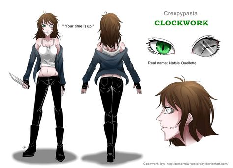 Clockwork Clockwork Creepypasta, Creepypasta Girls, Creepypasta Proxy, Creepy Pasta Family, Ticci Toby, Creepypasta Characters, Slenderman, Negative People, Spooky Scary