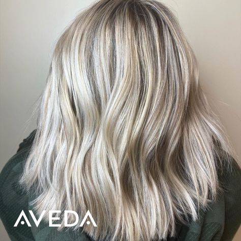 When the weather gets warmer, the hair gets cooler. We're loving these foiled bright blonde babylights from Aveda Artist @hairbyallisonw. Ready to go blonder (or shorter) this summer? Let one of our talented Aveda Artists help you get your dream hair. Click to find an Aveda salon location near you. Aveda Blonde Formula, Aveda Blonde Hair Color, Bright Blonde Babylights, Aveda Blonde, Blonde Long Bob, Blonde And Grey Hair, Aveda Hair Color, Blonde Babylights, Red Copper Hair Color