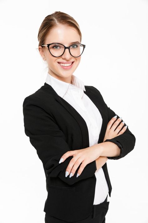 Business Poses For Women Standing, Blonde Business Woman, Woman Stock Image, Men Shopping, Person Smiling, Cropped Pants Men, Professional Headshots Women, Human Photo, Crossed Arms