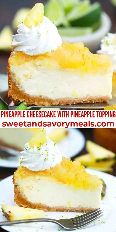 Pineapple Cheesecake Topping, Tropical Cheesecake Recipes, Pineapple Pecan Cream Cheese Pound Cake, No Bake Pineapple Cheesecake Recipes, Tropical Pineapple Cheesecake Tart, Pineapple Right Side Up Cheesecake, Pineapple Cream Cheesecake, Pineapple Topping For Cheesecake, Pineapple Cheesecake Dessert