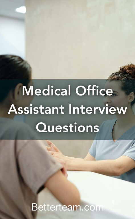 Top 5 Medical Office Assistant interview questions with detailed tips for both hiring managers and candidates. Medical Office Manager, Medical Office Assistant, Medical Assistant Interview Questions, Medical Assistant Job Description, Medical Practice Management, Nursing Interview, Medical Receptionist, Receptionist Jobs, Office Administration