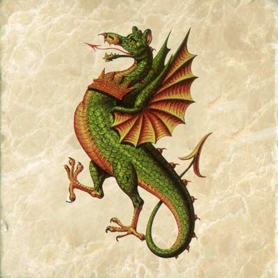 Know Your Dragons! Medieval Bestiary Dragon Tiles and Legend Medieval Dragon Illustration, Dragon Medieval, Medieval Drawings, Medieval Dragon, Medieval Artwork, Medieval Tapestry, Cool Dragons, Dragon Illustration, Book Of Hours