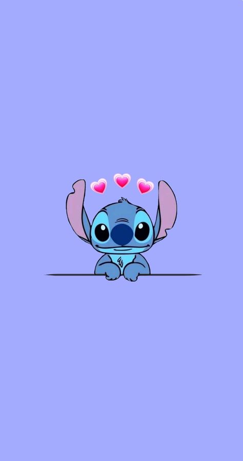 Stitch from Disney's 'Lilo and Stitch' Phone Wallpaper / Lockscreen with Pink Hearts Stitch Easter Wallpaper, Stitch Valentines Day Wallpaper, Pink Stitch Wallpaper, Lilo And Stitch Valentines, Stitch Lockscreen, Angel Wallpapers, Stitch Valentines, Wallpaper Stitch, Wallpapers Blue