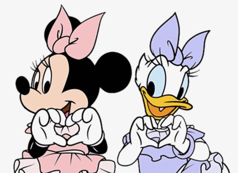 Minnie & Daisy Minnie And Daisy Best Friends, Minnie And Daisy Wallpaper, Minnie Mouse And Daisy Duck Wallpaper, Minnie Mouse And Daisy Duck Party, Daisy Duck Party, Minnie Y Daisy, Daisy Disney, Pata Daisy, Minnie Tattoo