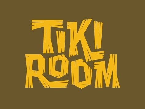 Tiki Lettering, Tiki Logo, Tiki Font, Jordan Wilson, Tiki Design, Social Media Campaign Design, Tiki Oasis, Tiki Art, Hawaiian Art